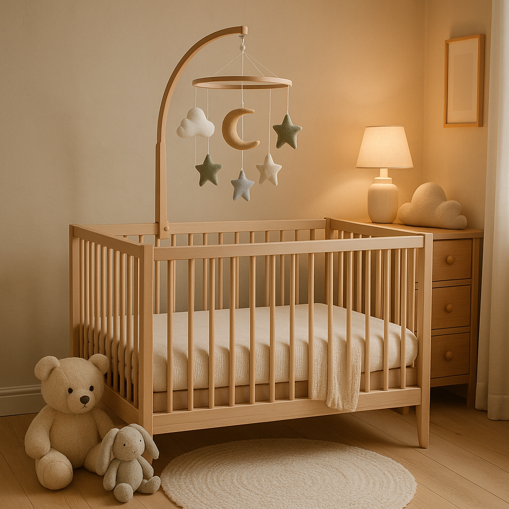 Chambre de bébé aménagée en priorité pour maintenir ses repères