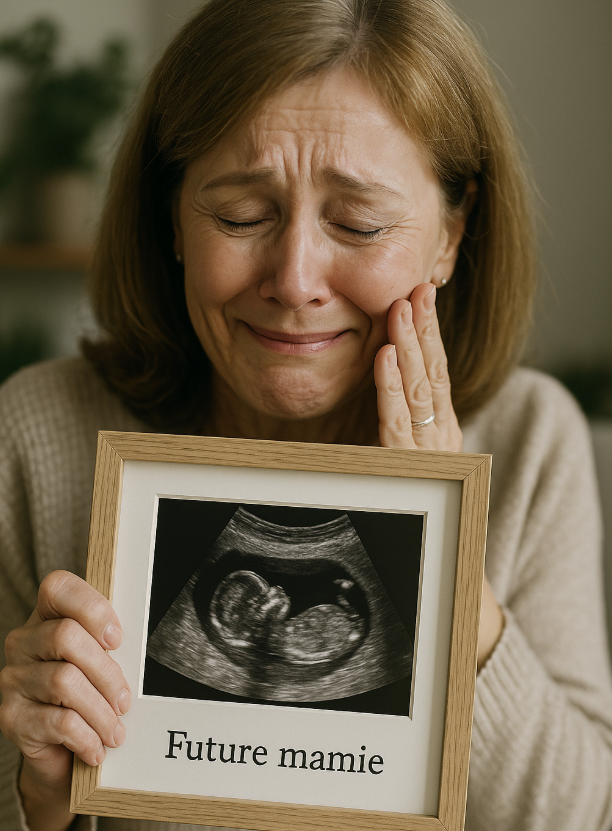 Cadeau d'annonce : échographie encadrée pour la future mamie